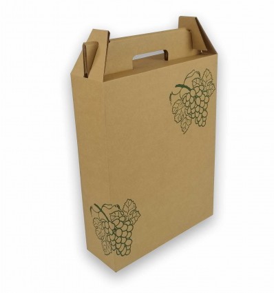 cajas de cartón para 3 botellas